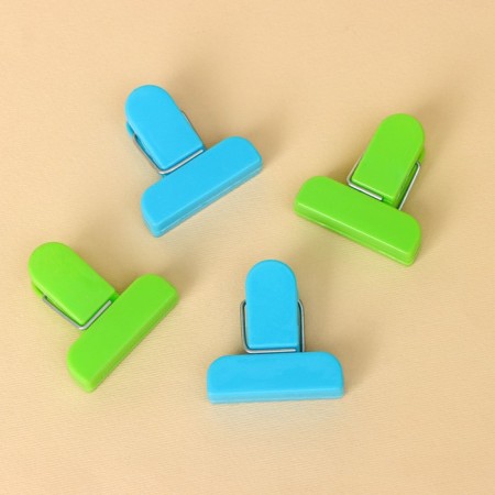 Set of packages clamps, 4 × 1.7 cm, 4 pcs, color mix-5