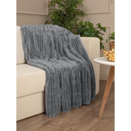 Texrepublic blanket, size 200x220 cm, gray color-2