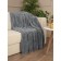 Texrepublic blanket, size 200x220 cm, gray color
