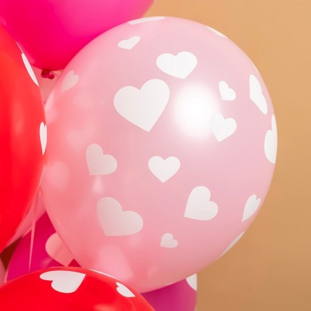 Shar Latex 12 "Hearts", 5 tbsp., 25 pcs., Mix-3