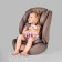 Car seat children's farfello, coffee color