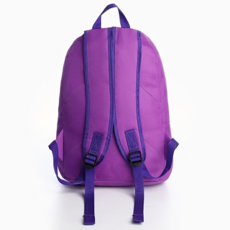 School Youth Backpack "Leopard", 33x13x37, lightning department, n/pocket, purple-3