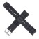 18 mm watch strap, silicone, L-22 cm, black