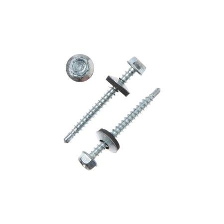 Roofing screws 4.8x50 mm, drill, galvanized, 40 pcs.