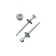 Roofing screws 4.8x50 mm, drill, galvanized, 40 pcs.