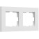 Frame for 2 posts SLAB (white matte) W0022961