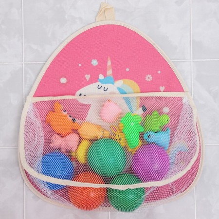 A mesh for storing toys in a bathroom with a loop "Unicorn"-1