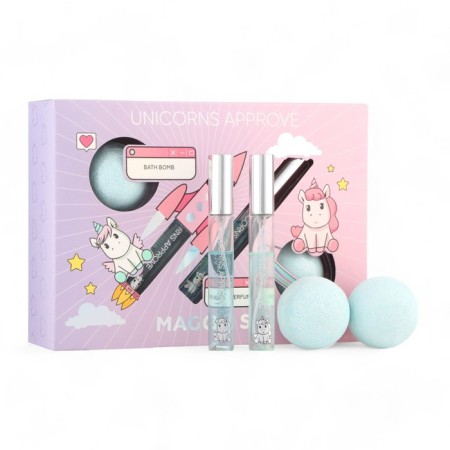 Set of Unicorns Approve "Maggie" (toilet water, 10 ml 2 pcs + bathtub bomb 2 pcs)