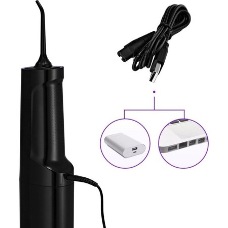 Irrigator KitFort KT-2912-1, portable, 150-360 ml, 4 modes, 4 nozzles, batteries, black-2
