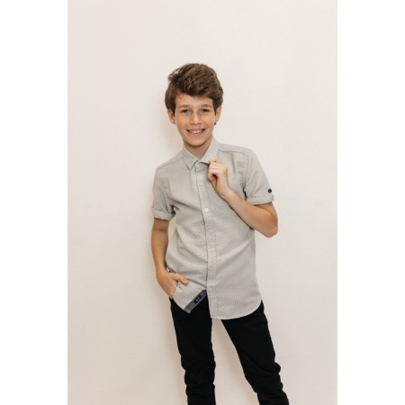 Surchashka upper for ISEE boys, height 146-152 cm, gray color-1