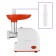 KitFort KT-2113-3, 1000 W meat grinder, 4 nozzles, cord 0.7 m, white-red