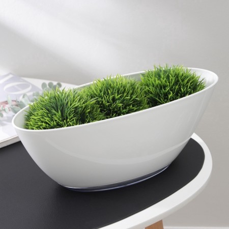 Pot with the Podon "Boat", 3 l, white color-5