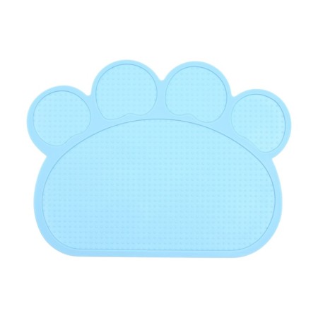 Silicone rug for a bowl, 40 x 30 cm, blue-2
