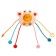 Developing toy "Smaching Krabik", with tactile rubber bands