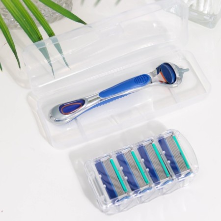 The machine is a razor and 4 interchangeable cassettes, suitable for Gillette Fusion-2