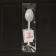Spoon Plastic disposable white, dining room, 15.5 cm, in individual packaging 1 pc