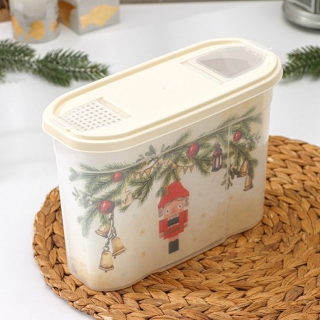 Capacity for bulk products "Fairy Tale", 2.5 l, white color-1