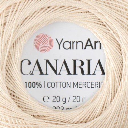 The yarn "Canarias" is 100% Merceris. cotton 203m/20g (6194 milk)-4