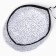 Takes transparent with sequins, white color, rr 56cm