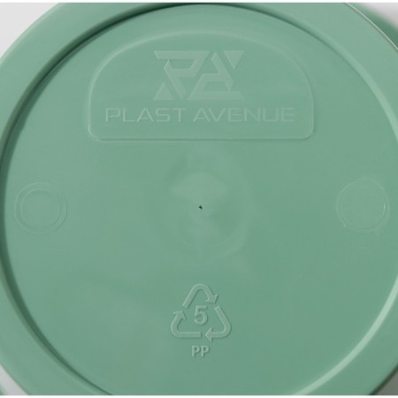 Kashpo for flowers with an insert "Porto", 2.4 liters, jade color-3