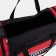 Sports bag with lightning, 3 outer pockets, black/red color