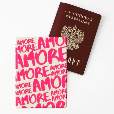 Обложка на паспорт AMORE, ПВХ-3