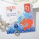 Pin-Galism-Summarian “Fulfillment of desires”, dolphins, 2.2cm, white-blue color in silver
