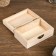 Casket wood for painting "rectangular" 7.4x11.5xx4.7 cm