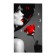 Carty clock wall-mounted interior "Girl with a red rose", silent, 35 x 60 cm