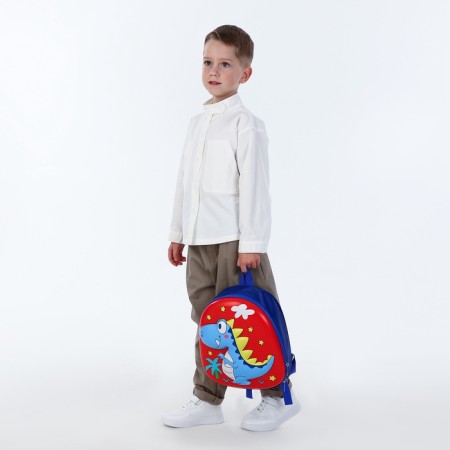 Backpack 25*8*30, lightning department, dino red-5