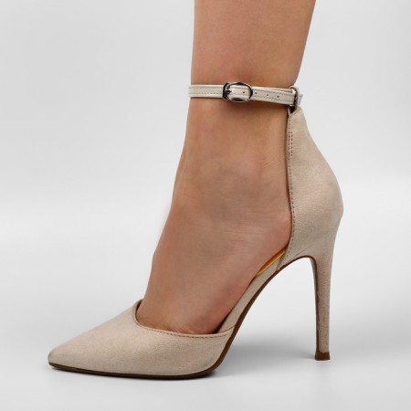 Shoe strap, artificial leather, 30 cm, 8 mm, 2 pcs, beige color-4