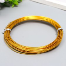 Wire for creativity d 1mm, gold rudder. 10 m
