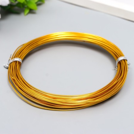 Wire for creativity d 1mm, gold rudder. 10 m