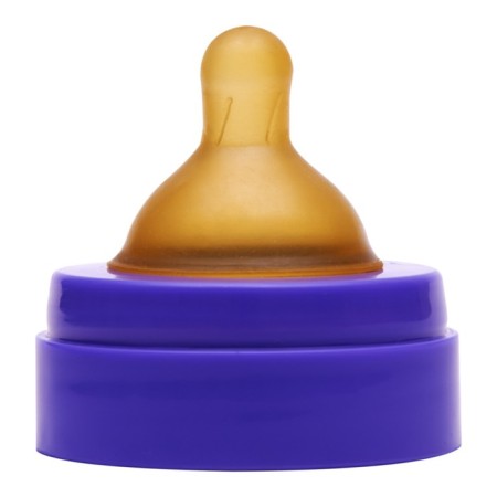 A bottle for feeding with a wide throat and latex bowl of milk, 250 ml-3