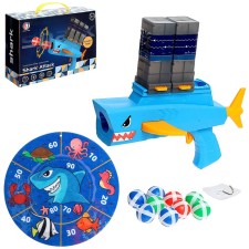 Darts with a shark gun, 2 clips, 9 balls
