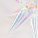 Foil ball 27 "Star 3d", color transparent mother -of -pearl gradient