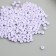 Glass 8/0 "Marshmallow. Matte. Lilac" 10 g