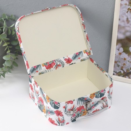 Cardboard Cardboard "Tropics" set 3 pcs 29.5x21.5x9.6 24.5x18.5x9 19.5x15x8.2 cm-2