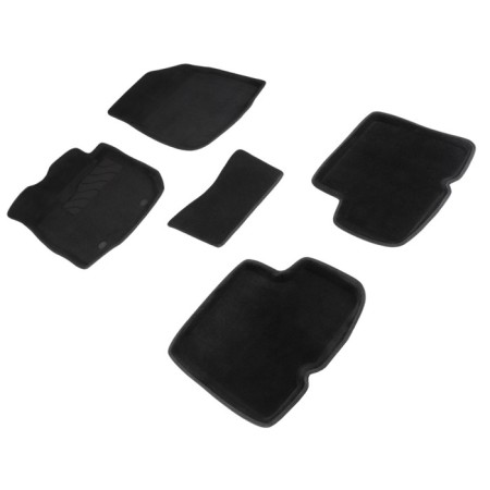 Pile rug for Renault Logan, 2004-2014, black