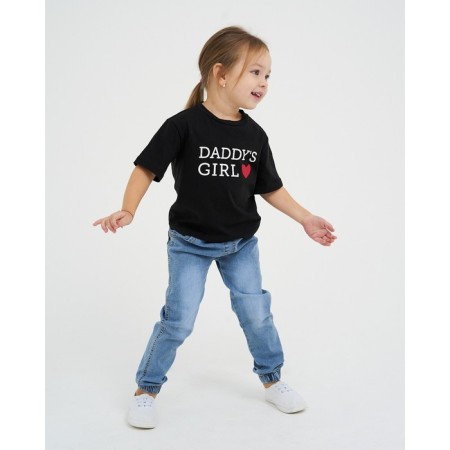 T-shirt Children's KAFTAN "Daddy’s Girl" R.34 (122-128), black-4