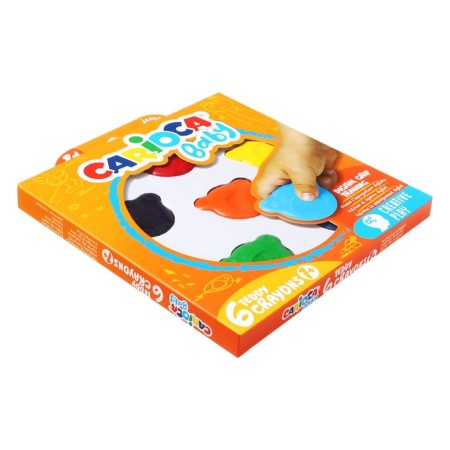 Locks wax 6 colors, Carioca "Baby", figured, for kids-1