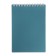 Notebook plastic cover A6, 80 sheets on the crest of Metallic, dark blue