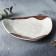 Ceramic plate "FUHEN", 18 x 18 cm, white color
