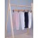 Sliders on a wide Rant Base elastic band, seams outward, height 62 cm, light-beige color