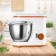 Mixer KitFort KT-3045-3, planetary, 1200 W, 4 l, 6 speeds, white-orange