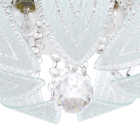 Люстра с ПДУ "Лелия" 3х40Вт E27+RGB хром 30х30х24 см BayerLux-5