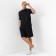 Men's T-shirt from organic cotton Minaku Regular Fit: Black color, rr 48