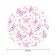 General butterflies tablecloth, round, Saten, d = 150 cm