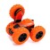 Radio-controlled car-controlled "Strokach" car, works on the battery, color orange color