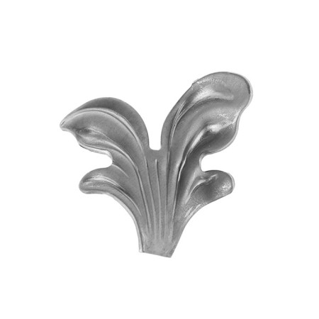 Forged sheet (left), 70 × 65 × 2 mm
